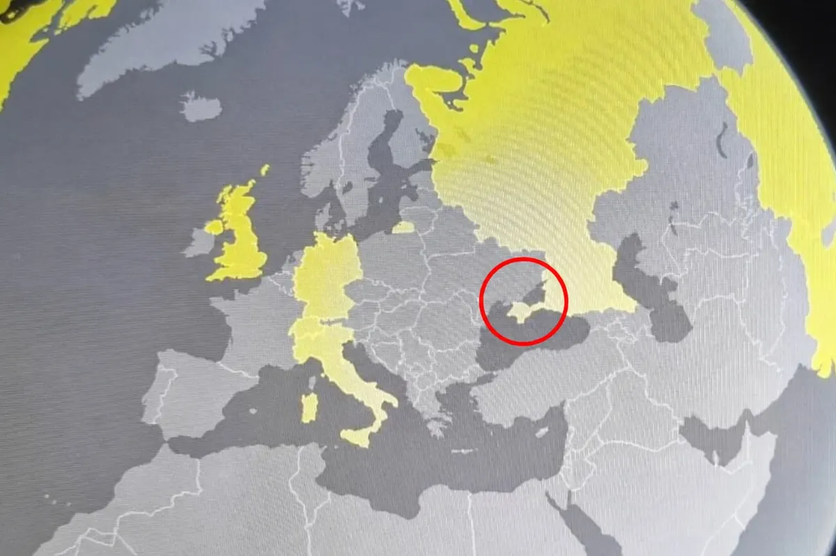 Швейцарський музей позначив Крим як російський на картах виставки